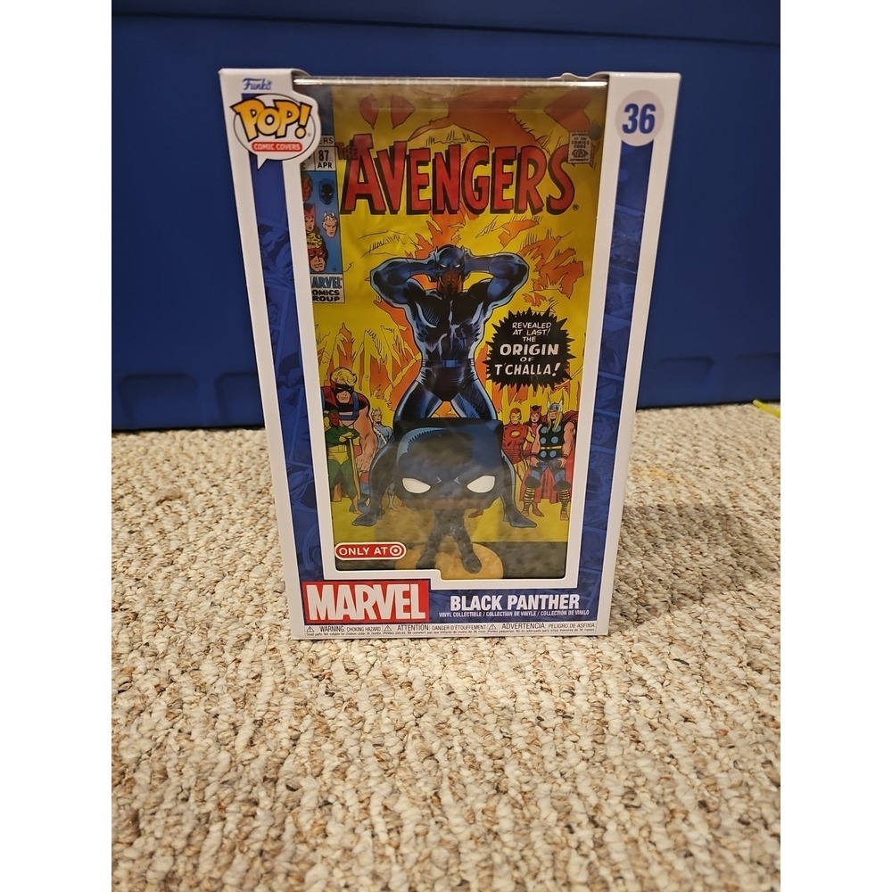 Funko Pop! Comic Book Cover: Marvel - Black‎ Panther - Target (Exclusive) #36
